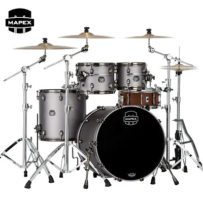 Mapex Saturn Evolution Classic Maple 4-PC Shell Pack Gun Metal Grey SE529XEMBPG • $2579