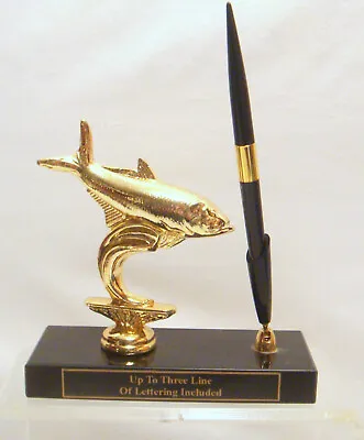 Metal Tarpon Fish Trophy Pen Set Fishing Award Sport Fishing Tarpon ( In Box # B • $39