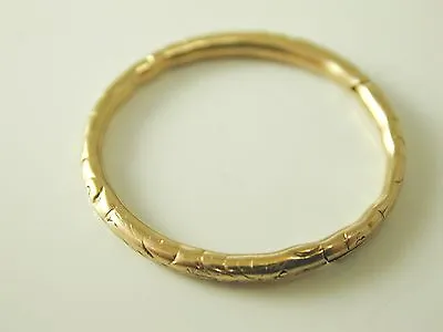 £585 • Buy Antique Georgian 15 Carat Gold Split Ring Scroll Pattern Design 1.8 Grams 1820s