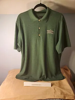 Greg Norman Play Dry GOLF Polo Shirt Green Myrtle Beach World Armature LRG • $11.93