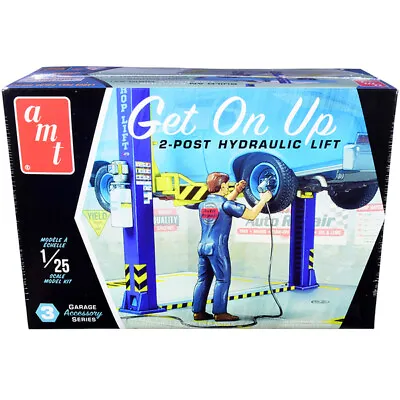 Skill 2 Model Kit Garage Accessory Set #3 (2-Post Hydraulic Lift) With Figurine • $48.15