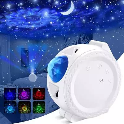 $19.59 • Buy LED Night Light Projector Galaxy Starry Ocean Star Sky Moon Party Kids 3D Lamp