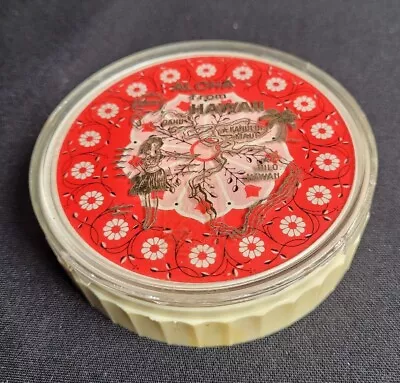 Vintage Souvenir Round Hawaiian Playing Cards Complete Deck Chipped Plastic Lid • $9.99