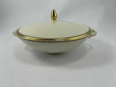 Eschenbach Bavaria Germany Gold Trim Covered Serving Bowl 9 Inches Porcelain • $24.99
