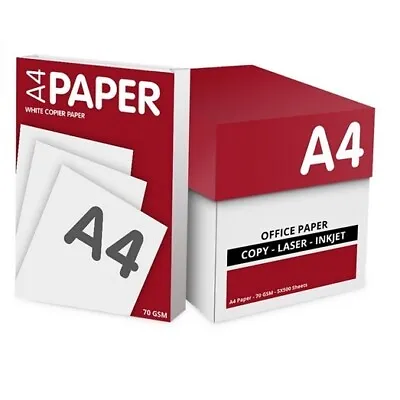 A4 Paper White  Office Copy Copier Printer Paper Pack Of 2500 Sheets • £19.99