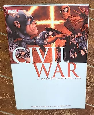 Civil War By Mark Millar & Steve McNiven (2012 Marvel TPB) Free Shipping! • $8.58