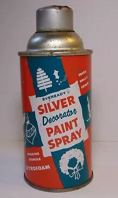 Vintage 1950s Eveready Spray Paint Can Vintage Christmas Tin Litho Made In USA • $69.99