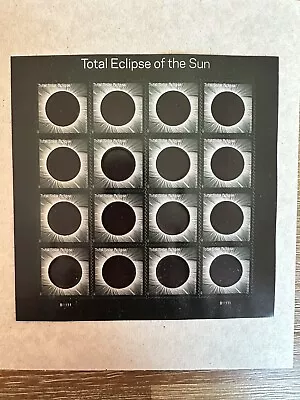 2017 Total Eclipse Of The Sun Forever Stamp Sheet Of 16 With Sleeve And Envelop • $25