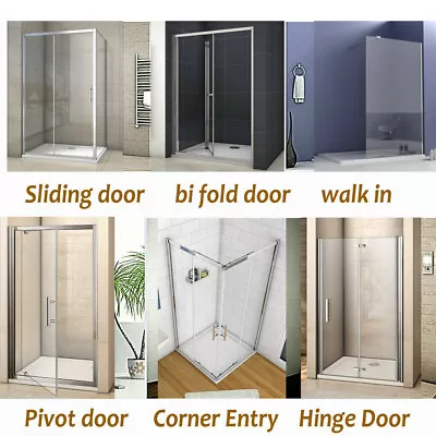 Sliding/Bi Fold/Pivot/Walk In/Corner Entry Shower Doors Enclosure Glass Bathroom • £137