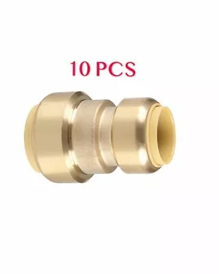 Efield  10 Pcs 3/4  X 1/2  Push Fit Reducer Coupling Brass Fittings No Lead • $34.10