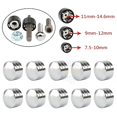 Chrome Bolts Cover Engine Motor Schrauben Topper Caps 10pcs For Harley Touring • $10.89