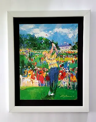 Leroy Neiman +  Jack Nicklaus + Circa 1990's + Signed Golf Print+  Framed • $149