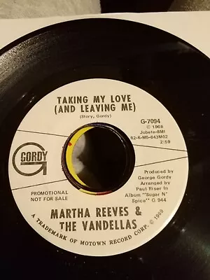 Martha & The Vandellas - Taking My Love (And Leaving Me) - Motown  Northern... • £10