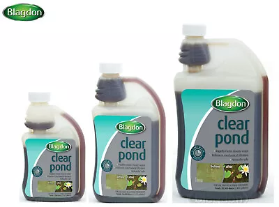 £10.39 • Buy Blagdon Clear Pond Treatment Naturally Clears Dirty Water Quickly 3 Sizes