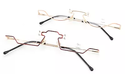 MK Design Vintage Frameless Spectacles Lot 2 For 1 Think 82 +83 Octagon • $142.65