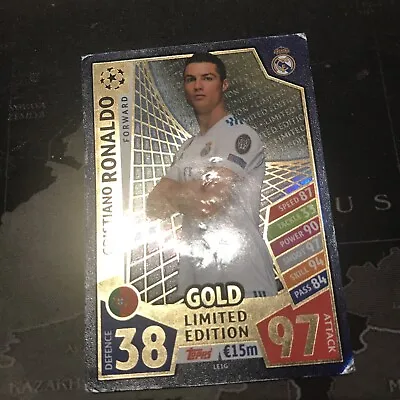 Cristiano Ronaldo Real Madrid Gold Limited Edition UEFA Champions League 2017/18 • £30