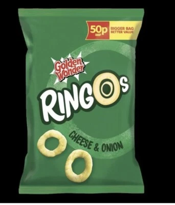 £12.39 • Buy Golden Wonder Ringos Cheese And Onion Crisps 25g 24 Pack 09/09/2023