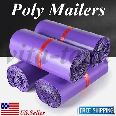 Poly Mailers Shipping Mailing Packaging Plastic Envelope Self Sealing Bag Purple • $3.89