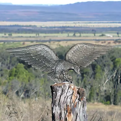 Large American Eagle Wall Plaque Sign Cast Metal Rustic 22 Inch • $31.99