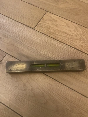 £8 • Buy John Rabone Sons Spirit Level Brass / Ebony 8 Inch