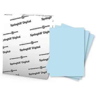 Springhill Digital Vellum Bristol Color Cover 67lb 8.5 X 11 Blue 100 Sheets • $24.19