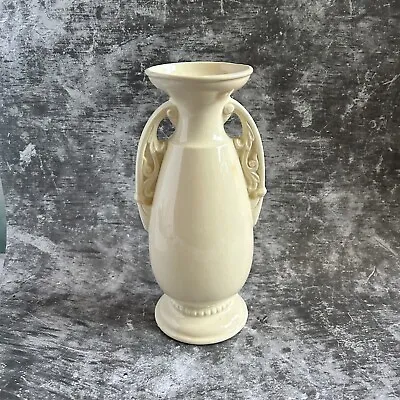 Beautiful White Vintage McCoy Vase 203 USA-slight Crazing-Very Good Condition! • $29.95
