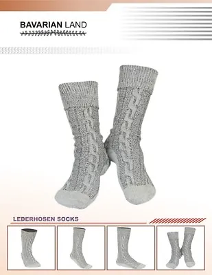 Oktoberfest Lederhosen German Bavarian Men's Beige Brown Mix Socks Pairs Casual • $19.99