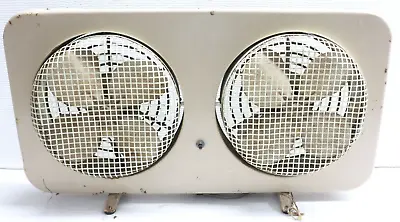 Vintage Tan Beige Markel Twin 8” Electric Window Exhaust Fan Model T-8 Lakewood • $99.99