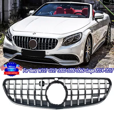 Front Upper Grille For Mercedes-Benz W217 C217 S-Coupe S500 S550 S560 2014-2017 • $189.99