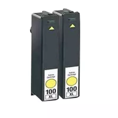 2 Yellow Ink Cartridge For Lexmark S815 S605 S505 205 S305 S402 705 S405 100XL • £6.11