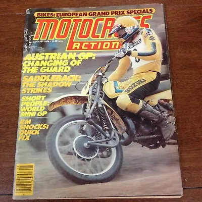 Motocross Action August 1979    Montessa Cappra Yz Rm 125 250 Vintage Ahrma Vmx • $58.95