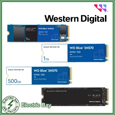 $59 • Buy WD 500GB 1TB 2TB NVMe SSD SN850 Black Blue M.2 Solid State Drive PC Laptop 