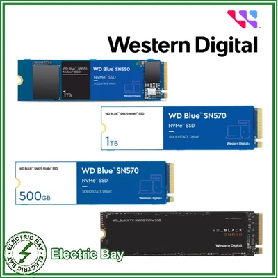 $59 • Buy WD 500GB 1TB 2TB NVMe SSD SN850 Black Blue M.2 Solid State Drive PC Laptop 