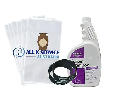 Kirby Shampoo 6 X Bags HEPA 2Belts For Kirby AvalirSentria G7.G6G5G4G3L2+ • $74.90