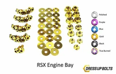 Dress Up Bolts For Acura RSX & RSX Type-S 2002-2006 Titanium Engine Bay Kit Gold • $307.99