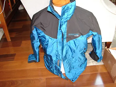 Moonstone Gore Tex Teal Blue & Black Zip Jacket Coat Parka Size Small • $59.99