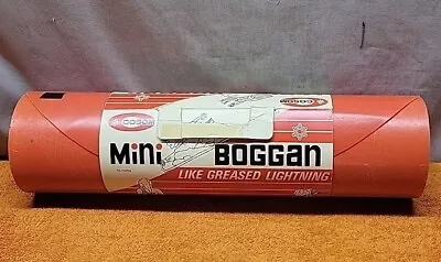 L•Vintage Cosum Brand Mini-Boggan Red Roll-up Snow Sled New Old Stock  • $19.95