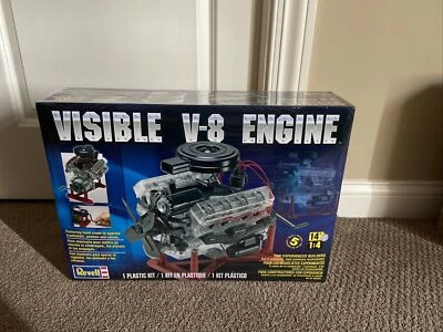 $58 • Buy Revell Visible V-8 Engine 1/4 Scale With Moving Pistons And Crank Model Kit