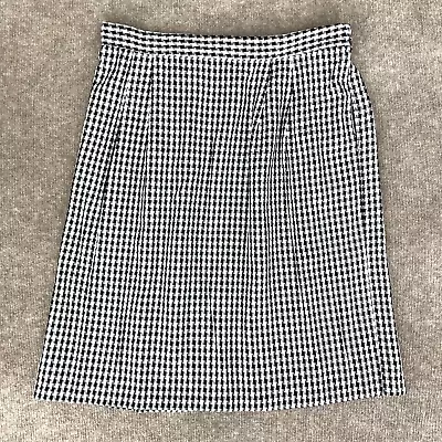 Vintage Checkered Skirt 40 Boho Festival Pockets Hippie Elastic Waist Rockabilly • $15.98