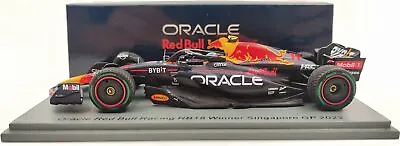 2022 Red Bull Sergio Perez Winner Singapore Grand Prix 1:18 Scale By Spark • $209.11