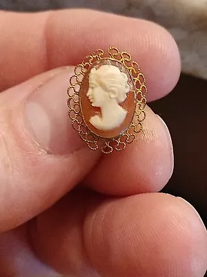 1/20 12k Gold Filled GF Van Dell Cameo Single Earring Screw • $9.99