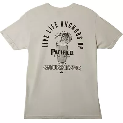 Quiksilver Men's X Pacifico Cerveza Beer Don't Fight The Foam Tee T-Shirt • $19.99