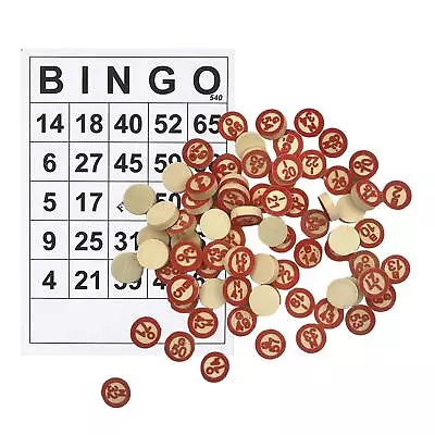 40x Bingo Game Cards 75 Numbers Chips For Adults Kids Party Interactive Toy Game • £11.03