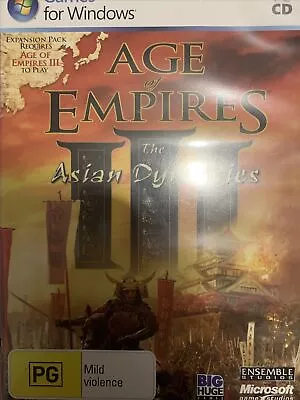 Age Of Empires 3 III - The Asian Dynasties PC GAME CD 2007 Expansion Pack Tested • $16.20