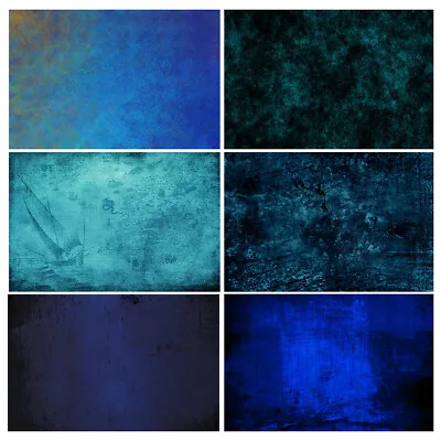 Blue Gradient Texture Studio Photography Background Vinyl Photo Backdrops Props • $11.58