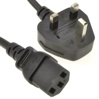 £6.49 • Buy IEC C13 SOCKET CABLE LEAD WIRE POWER 3 PIN UK PLUG KETTLE PC MONITOR TV 1 2 3 5m