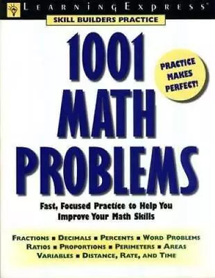 1001 Math Problems - Paperback By Learning Express Editors - GOOD • $6.14