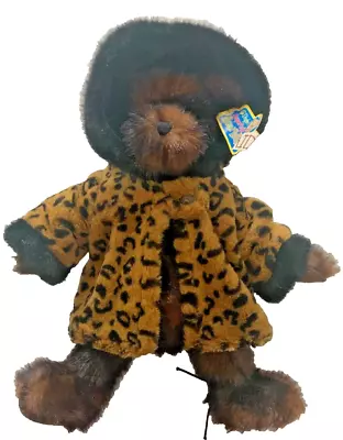 Boyd's Super Duper Bear Factory Dark Mink Bear With Leopard Coat And Tags. • $39.99