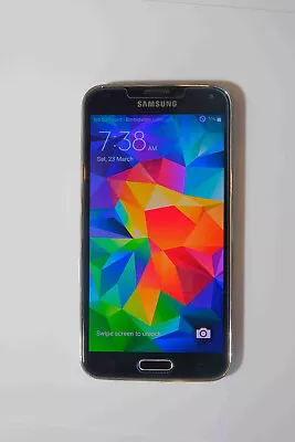 Samsung  Galaxy S5 SM-G900i - 16GB - Charcoal Black (Unlocked) Smartphone • $59