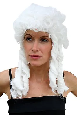 £8 • Buy Wig Ladies Carnival Baroque Queen White Curls Marie Antoinette